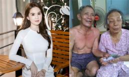 Ngọc Trinh được khen ngợi khi tặng quà cho cụ ông cụt chân nuôi vợ mù