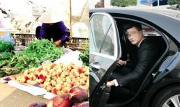 Bắt gặp mẹ vợ tương lai bán rau ngoài chợ chàng trai ngồi trên ô tô đã có hành động không ngờ