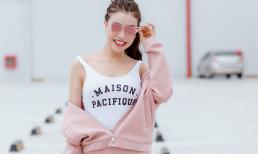 Trà Ngọc Hằng khoe style sành điệu trên phố với bomber