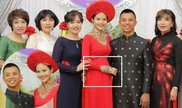 Nghi vấn vợ Chí Anh đang mang thai khi lộ bụng 'lùm lùm' trong lễ ăn hỏi