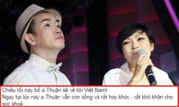 Biết bị ung thư phổi, Minh Thuận rất hay khóc và đang chờ bố về