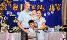 Vợ chồng Lý Thanh Thảo làm lễ thôi nôi cho con trai