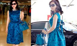 Hoa hậu Giáng My diện 'cây hàng hiệu' sang chảnh trên đất Thái