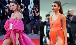 Nhức mắt với trang phục hở bạo của hai người mẫu tại thảm đỏ LHP Venice