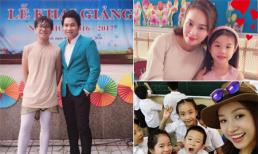 Sao Việt tưng bừng đưa con đi khai giảng năm học mới 