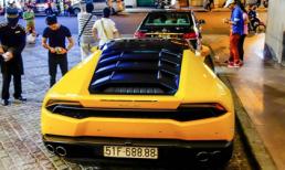 Cường Đô La lái siêu xe Huracan trên đường Sài Gòn