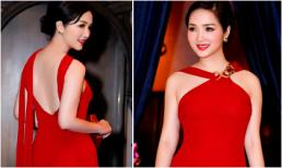 Hoa hậu Giáng My đỏ rực trở thành tâm điểm trên thảm đỏ Thái Lan