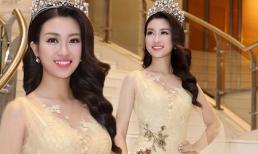 Hoa hậu Mỹ Linh đẹp như nữ thần, liên tục chạy show sau đăng quang