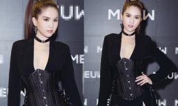 Ngọc Trinh diện 'cây đen' sang chảnh và quyền lực đi sự kiện