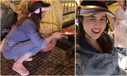 Ngọc Trinh xỏ tông, ngồi xe máy đi suốt đêm phát quà Trung thu