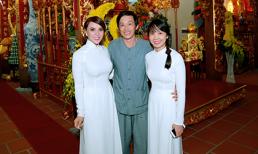 Mai Phương Trang diện áo dài trắng giản dị đi cúng Tổ nghề Sân khấu