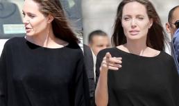 Angelina Jolie gây tranh cãi vì 'thả rông' vòng một