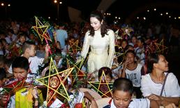 Hoa hậu Trần Thị Thu Ngân vui Trung thu cùng trẻ em Quảng Bình