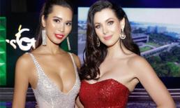 Hà Anh khoe vòng một căng tràn lấn át Hoa hậu Hoàn vũ 2005