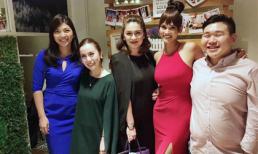 Hoa hậu Hoàn vũ Pia hưng phấn mừng sinh nhật 27 tuổi bên bạn bè