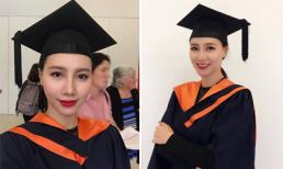 MC Minh Hà hạnh phúc khi nhận được bằng thạc sĩ ở trường đại học Úc