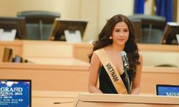 Nguyễn Thị Loan tự tin nói tiếng Anh trước 80 thí sinh Miss Grand International