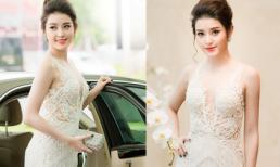 Á hậu Huyền My được mẹ đưa đón bằng xế hộp tiền tỷ