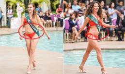 Thí sinh Hoa hậu Trái đất 2016 lộ cả 'rổ mỡ' ở bụng
