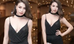 Trà Ngọc Hằng diện đầm hai dây gợi cảm đốt mắt trên thảm đỏ thời trang