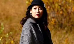 Hoa hậu Hà Kiều Anh khoe sắc giữa trời thu