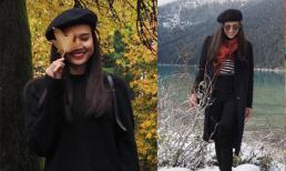 Bạn gái Bằng Kiều lẻ bóng ở Canada trong khi người yêu đi lưu diễn