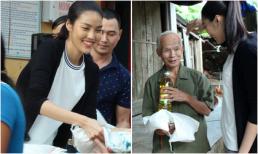 Lan Khuê rạng rỡ cùng team về miền Trung làm từ thiện