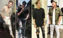 Sao nam Việt bị 'ám ảnh' với mốt quần rách hơn cả 'cái bang'