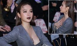 Đã biết sợ hớ hênh, Angela Phương Trinh lấy tay che vòng một không nội y