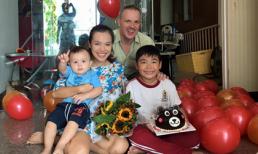 Vợ chồng Lý Thanh Thảo tổ chức tiệc sinh nhật vui vẻ cho con trai đầu