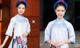 ‘Cô gái vàng’ của Hoa hậu Việt Nam đẹp hút hồn với áo dài phố cổ