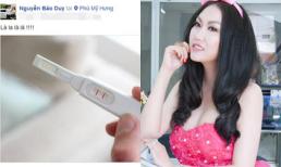 Ông xã đăng que thử thai 2 vạch tiết lộ Phi Thanh Vân mang bầu lần 2?