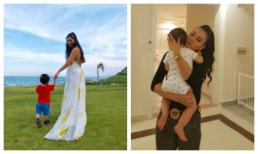 Giấu con hàng cao thủ, không ít lần Thu Minh vẫn để lộ ảnh con trai bụ bẫm