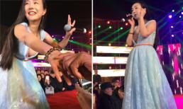 Can Lộ Lộ xuống sắc mà vẫn thích khoe ngực chảy xệ tại sự kiện