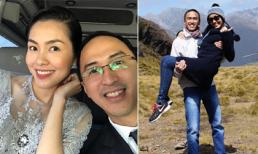 Vợ chồng Tăng Thanh Hà đồng loạt khoe ảnh ngọt ngào kỉ niệm tròn 4 năm về cùng mái nhà