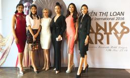 Á hậu Nguyễn Thị Loan rạng rỡ đọ dáng bên dàn mỹ nhân tại tiệc cảm ơn