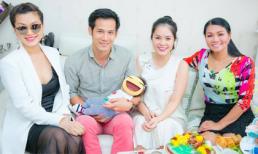 Nghệ sĩ cải lương nổi tiếng Ngọc Huyền đến dự đầy tháng con Dương Cẩm Lynh