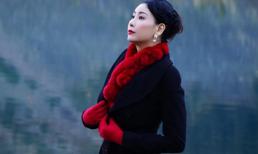 Say đắm trước vẻ đẹp Hà Kiều Anh giữa hồ thu Canada