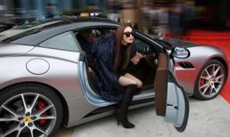 Khánh My chơi trội khi đi siêu xe triệu đô dự sự kiện