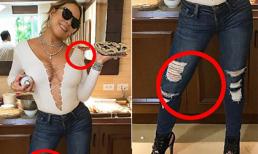 Mariah Carey mặc áo giá bình dân khoe ngực, bị soi photoshop ngớ ngẩn