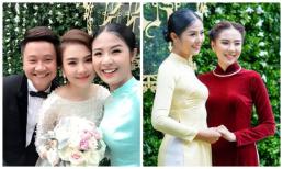 Hoa hậu Ngọc Hân xinh tươi làm phù dâu cho MC thời tiết Mai Ngọc