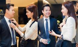 Hoa hậu Đặng Thu Thảo công khai tình tứ với bạn trai tại sự kiện