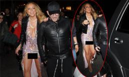 Diện váy xẻ, Mariah Carey khiến fans 'nhốn nháo' và đỏ mặt