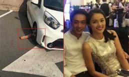 Hạ Vi lái siêu xe Cường Đô la tặng đâm vào tường?