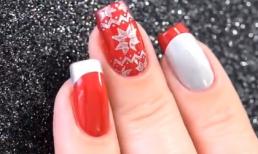 Mẫu nail Giáng sinh ngọt ngào, tuyệt đẹp cho bạn gái 