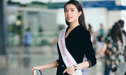 Á hậu Lệ Hằng được CNN phỏng vấn khi vừa đặt chân đến Philippines ghi hình quảng bá Miss Universe 2016