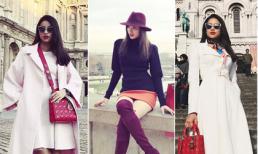 Phạm Hương diện đồ sang chảnh đi dạo phố ở Pháp