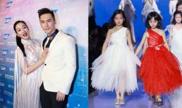 Sao nữ gốc Việt tình tứ bên chồng khi đi xem hai con gái trình diễn catwalk
