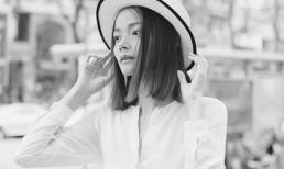 Chân dài Hoàng Oanh đẹp dịu dàng trên phố