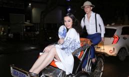 Angela Phương Trinh lại 'chơi trội' khi đi xích lô vào thảm đỏ